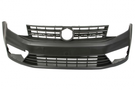 Piese Auto - Bara fata cu grile, cu locas proiectoare ceata, negru VW CADDY 4 IV dupa 2015