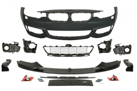 Bara - Bara fata model pachet M complet, cu locas proiector cu locas spalator de faruri, grunduit potrivit BMW 4 F32, F82, 4 F33, F83 2013-2017