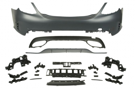 Bara - Bara (Spate, AMG STYLING, cu intarire, cu gauri pentru senzorii de parcare, pentru vopsire) potrivit MERCEDES C (A205), C (C205), C T-MODEL (S205), C (W205) Sedan 12.13-12.18