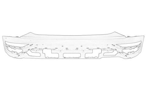 Piese Auto - Bara (Spate, cu gauri pentru senzorii de parcare) potrivit HYUNDAI TUCSON