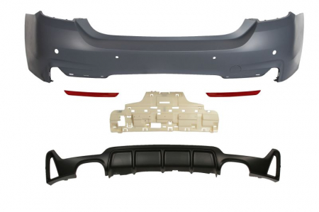 Bara - Bara (Spate, pachet M, complet, numar de gauri pentru senzorii de parcare: 4, pentru vopsire) potrivit BMW 4 (F32, F82), 4 (F33, F83) Cabriolet / Coupe 07.13-02.17