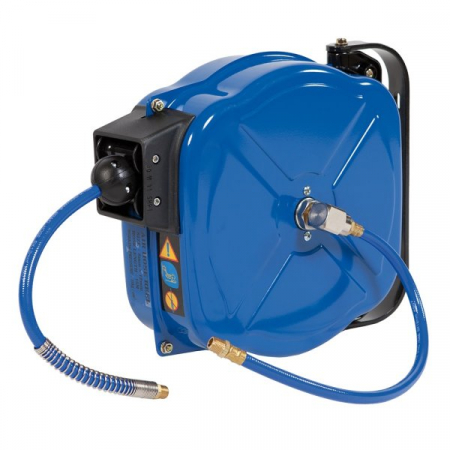 Scule pneumatice - Bobina cu furtun de presiune AIRPRESS, poliuretan, presiune maxima: 13bar, diametru intrare: 9,5mm, lungime: 12m, cuplare rapida