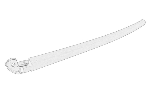 Mecanism stergatoare - Brat ghidaj stergator parbriz Spate potrivit SKODA FABIA I HATCHBACK 08.99-03.08