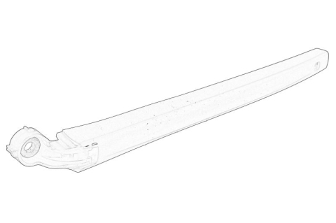 Mecanism stergatoare - Brat ghidaj stergator parbriz Spate potrivit SKODA OCTAVIA IV, SUPERB III COMBI/HATCHBACK 03.15-