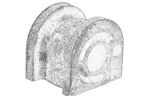 Amortizoare caroserie - Bucsa bara stabilizatoare fata Dreapta potrivit HONDA ACCORD VIII 2.0/2.2D/2.4 06.08-