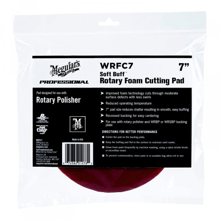Chimice si Intretinere - Burete Abraziv Polish Meguiar's Rotary Foam Cutting Pad 177,8MM