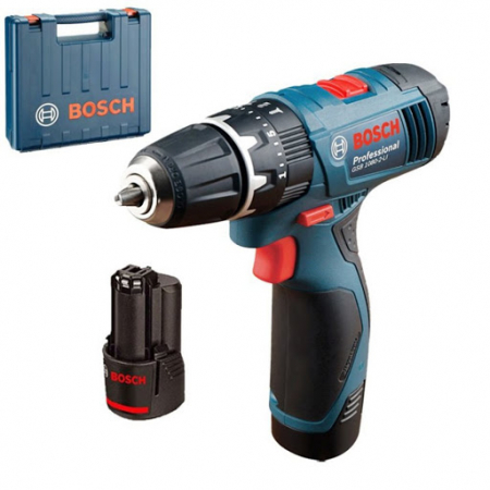 Echipamente - Burghiu electric cu acumulator GSB 120-LI 1,5-10mm, voltaj: 12V, torsiune maxima: 30Nm, 2 x 2 Ah Li-Ion