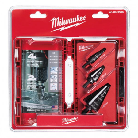 Burghiu / Kit burghiu / Burghiu conic / mixt / cu mai multe trepte, 3 buc., diametru burghiu: 4; 35mm, material: aluminiu / metal / otel [2]