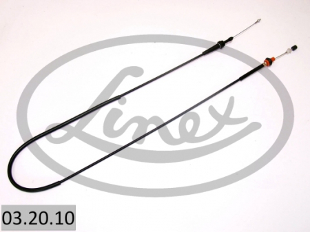 Cablu acceleratie (lungime 1735mm/1455mm) potrivit AUDI A3; VW GOLF IV 1.6/1.8/1.9D 09.96-05.04 [2]