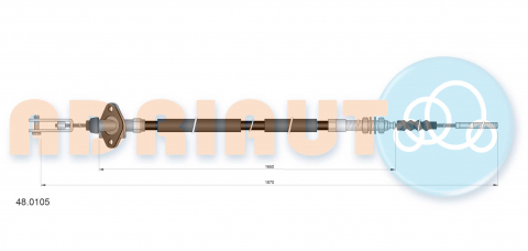 Cablu ambreiaj (1870mm/1650mm) potrivit SUZUKI VITARA 1.6 07.88-03.99 [1]