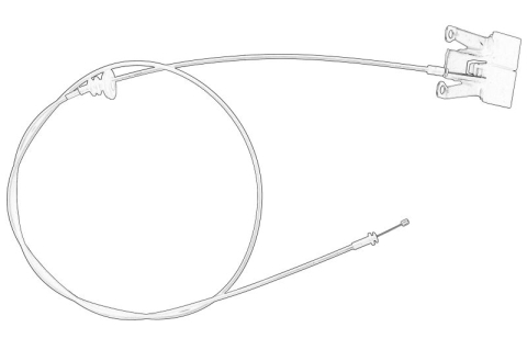Caroserie - Cablu capota motor (cu prindere) potrivit NISSAN JUKE 1.2/1.5D/1.6 06.10-12.19