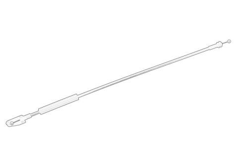 Caroserie - Cablu capota motor (din partea de blocare) potrivit VW CADDY III, CADDY III/MINIVAN, TOURAN 1.4-2.0D 02.03-08.10