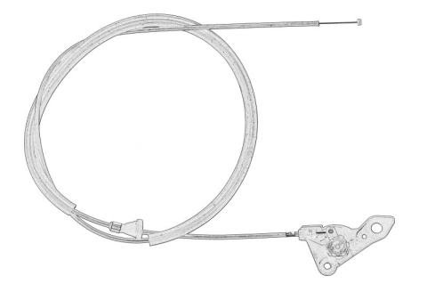 Caroserie - Cablu capota motor potrivit BMW 3 (E36) 1.6-3.2 10.91-04.99