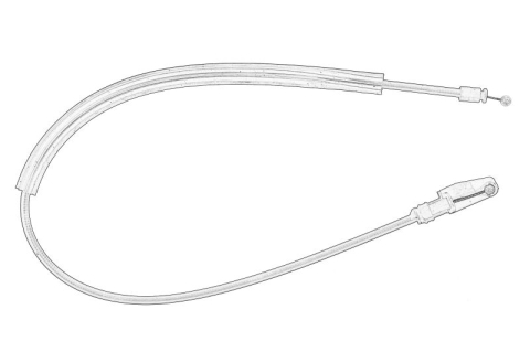 Caroserie - Cablu capota motor potrivit VW SCIROCCO III 1.4/2.0/2.0D 05.08-11.17