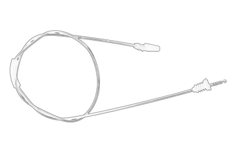 Piese Auto - Cablu capota motor potrivit VW TRANSPORTER T5 1.9D-3.2 04.03-08.15