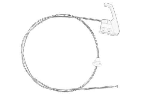 Caroserie - Cablu capota motor (setat cu tija de tractiune) potrivit MERCEDES SPRINTER 3-T (B906) 1.8-3.5 06.06-12.18