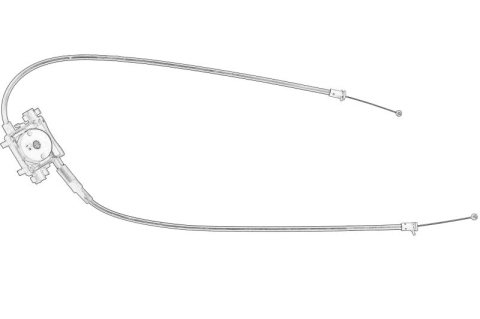 Caroserie - Cablu deschidere capota motor (pt incuietori; tija centrala) potrivit AUDI A6 C8, A7 2.0D-4.0H 10.17-