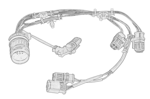 Piese Auto - Cablu electric pentru senzorul de presiune a combustibilului potrivit VOLVO