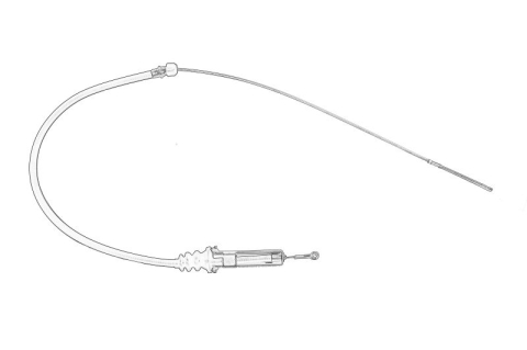 Piese Auto - Cablu frana mana (1700mm) potrivit IVECO DAILY I, DAILY II, DAILY III, DAILY IV, DAILY V, DAILY VI 8140.07-F1CGL411C 01.78-