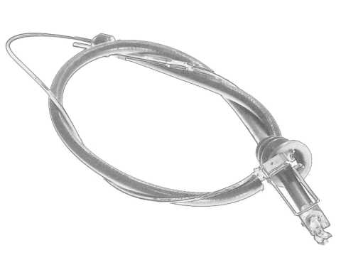 Piese Auto - Cablu frana mana (2330mm) potrivit IVECO DAILY IV, DAILY V, DAILY VI 2.3D/3.0CNG/3.0D 05.06-