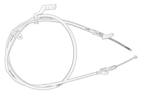 Piese Auto - Cablu frana mana Dreapta (tip frana: disc) potrivit LEXUS RX; TOYOTA HARRIER 3.3H 03.05-09.13