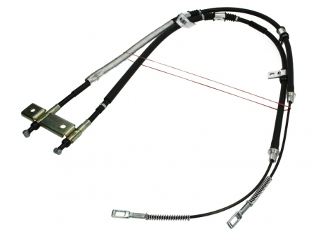 Franare - Cablu frana mana Mijloc/Spate Stanga (tip frana: disc) potrivit SSANGYONG REXTON / REXTON II 2.3-3.2 04.02-