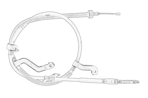 Piese Auto - Cablu frana mana Spate Dreapta (1878mm) potrivit KIA CEE'D, PRO CEE'D 1.0-1.6D 05.12-07.18
