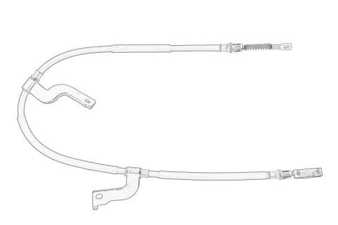 Piese Auto - Cablu frana mana Spate Dreapta potrivit CHEVROLET CAPTIVA; OPEL ANTARA A 2.0D-3.2 06.06-