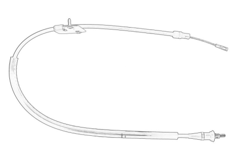 Piese Auto - Cablu frana mana Spate Dreapta potrivit JEEP COMMANDER, GRAND CHEROKEE III 3.0-6.1 10.04-