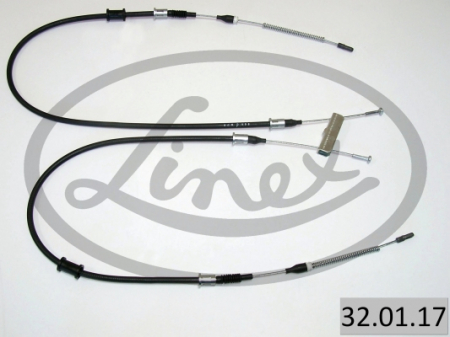Cablu frana mana Spate Dreapta/Stanga (1398mm/825mm/1288mm/710mm) potrivit OPEL ASTRA F, ASTRA F CLASSIC, ASTRA F/KOMBI, KADETT E, KADETT E COMBO 1.3-2.0 09.84-01.05 [1]