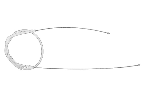 Piese Auto - Cablu frana mana Spate Dreapta/Stanga (2195mm/1090mm, tip frana: disc) potrivit MAN TGE; VW CRAFTER 2.0D 11.16-