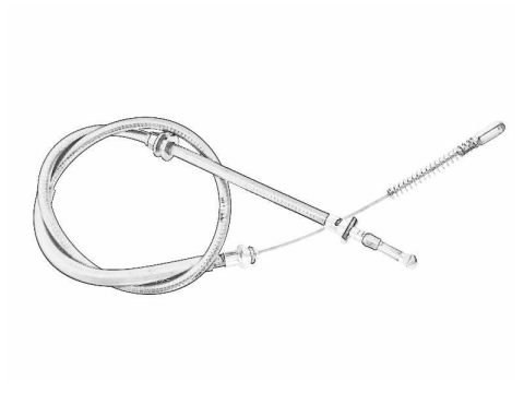 Franare - Cablu frana mana Spate Dreapta/Stanga (2770mm) potrivit IVECO DAILY III 8140.43B-F1CE0481E 05.99-07.07