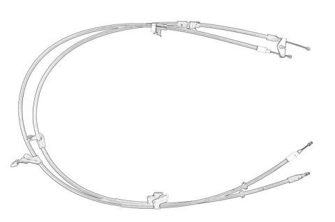 Piese Auto - Cablu frana mana Spate Dreapta/Stanga potrivit FORD KUGA II 1.5-2.5 10.12-