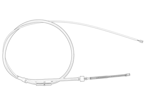 Piese Auto - Cablu frana mana Spate Dreapta/Stanga potrivit SKODA ROOMSTER, ROOMSTER PRAKTIK 1.2-1.9D 05.06-05.15