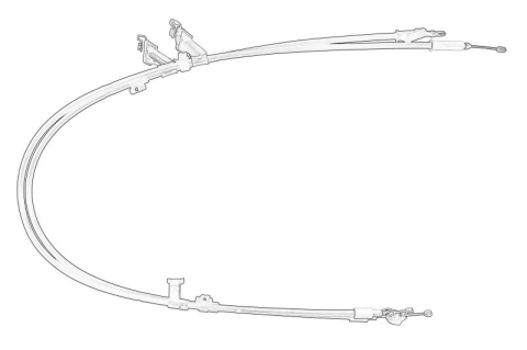 Piese Auto - Cablu frana mana Spate potrivit FORD FOCUS III, FOCUS III/HATCHBACK, FOCUS III/KOMBI 1.0-Electric 07.10-02.20