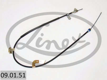 Franare - Cablu frana mana Spate Stanga (1486mm/1243mm) potrivit CITROEN C1; PEUGEOT 107; TOYOTA AYGO 1.0/1.4D 06.05-09.14