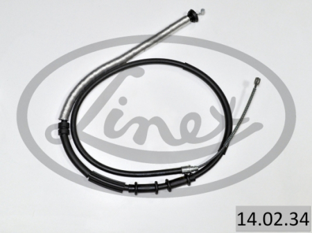 Cablu frana mana Spate Stanga (1641mm/1375mm, tip frana: tambur) potrivit FIAT GRANDE PUNTO, PUNTO, PUNTO EVO 1.2 10.05- [1]