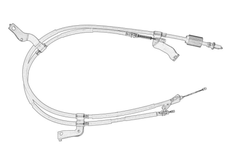 Piese Auto - Cablu frana mana Spate Stanga potrivit CHEVROLET CAPTIVA; OPEL ANTARA A 2.0D-3.2 06.06-