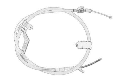 Piese Auto - Cablu frana mana Stanga (tip frana: disc) potrivit LEXUS RX; TOYOTA HARRIER 3.3H 03.05-09.13