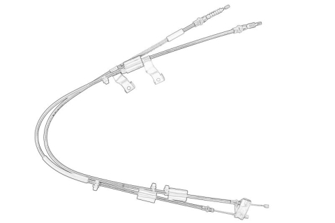 Piese Auto - Cablu frana mana (unitate fata) potrivit FORD ECOSPORT 1.0/1.5D 11.17-