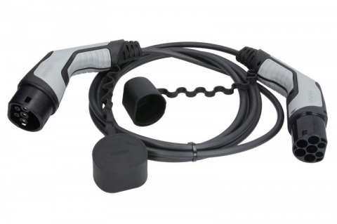 Cablu incarcator drept CHARX Connect, numar faze: 1, tip priză: 2, 4m, 3,7kW, 20A, 2,5mm², negru/gri potrivit DS DS 3 / DS 3, DS 4 II, DS 7, DS 9; IVECO DAILY V, DAILY VI 11117165-ZYA 10.83- [1]