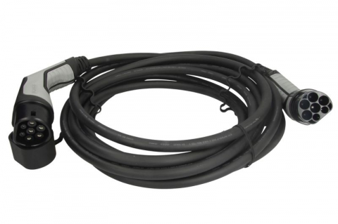 Electrice - Cablu incarcator drept CHARX Connect, numar faze: 1, tip priză: 2, 8m, 7,4kW, 32A, 6mm², negru/gri potrivit DS DS 3 / DS 3, DS 4 II, DS 7, DS 9; IVECO DAILY V, DAILY VI 11117165-ZYA 10.83-