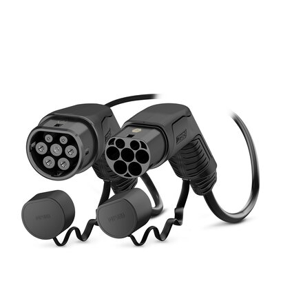 Electrice - Cablu incarcator drept CHARX Connect, numar faze: 3, tip priză: 2, 5m, 11kW, 20A, 2,5mm², negru potrivit DS DS 3 / DS 3, DS 4 II, DS 7, DS 9; IVECO DAILY V, DAILY VI 11117165-ZYA 10.83-