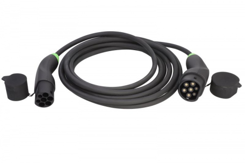 Cabluri - Cablu incarcator drept GC EV Type 2, numar faze: 3, tip priză: 2, 7m, 11kW, 16A, 2,5mm², negru potrivit DS DS 3 / DS 3, DS 4 II, DS 7, DS 9; IVECO DAILY V, DAILY VI, E-WAY 11117165-ZYA 10.83-