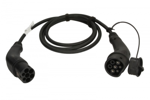 Cabluri - Cablu incarcator drept Harting, numar faze: 1, tip priză: 2, 2,5m, 7,4kW, 32A, 6mm², negru potrivit DS DS 3 / DS 3, DS 4 II, DS 7, DS 9; IVECO DAILY V, DAILY VI; MAN TGE 11117165-ZYA 10.83-
