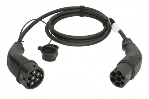 Cabluri - Cablu incarcator drept Harting, numar faze: 3, tip priză: 2, 2,5m, 11kW, 20A, 2,5mm², negru potrivit DS DS 3 / DS 3, DS 4 II, DS 7, DS 9; IVECO DAILY V, DAILY VI, E-WAY 11117165-ZYA 10.83-