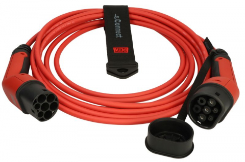 Electrice - Cablu incarcator drept, numar faze: 1, tip priză: 2, 7,5m, 3,7kW, 20A, negru/rosu potrivit DS DS 3 / DS 3, DS 4 II, DS 7, DS 9; MERCEDES A (V177), A (W169), A (W177) 139.580-ZKX(ZK02) 10.83-