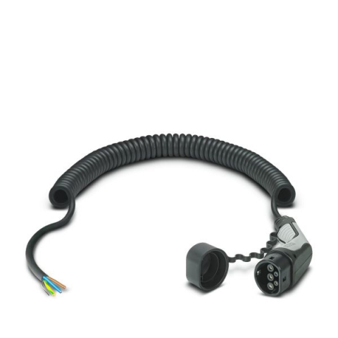 Cablu incarcator spirala CHARX Connect, numar faze: 1, tip priză: 2, 4m, 3,7kW, 20A, 2,5mm², negru potrivit DS DS 3 / DS 3, DS 4 II, DS 7, DS 9; IVECO DAILY V, DAILY VI 11117165-ZYA 10.83- [1]