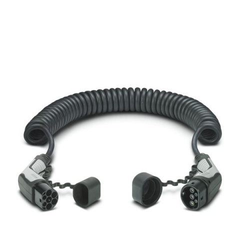 Cablu incarcator spirala CHARX Connect, numar faze: 1, tip priză: 2, 4m, 7,4kW, 32A, 6mm², negru/gri potrivit DS DS 3 / DS 3, DS 4 II, DS 7, DS 9; IVECO DAILY V, DAILY VI 11117165-ZYA 10.83- [2]