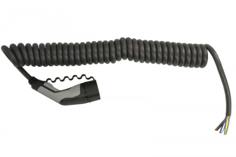Cablu incarcator spirala CHARX Connect, numar faze: 3, tip priză: 2, 4m, 22kW, 32A, 6mm², negru/gri potrivit DS DS 3 / DS 3, DS 4 II, DS 7, DS 9; IVECO DAILY V, DAILY VI 11117165-ZYA 10.83- [3]